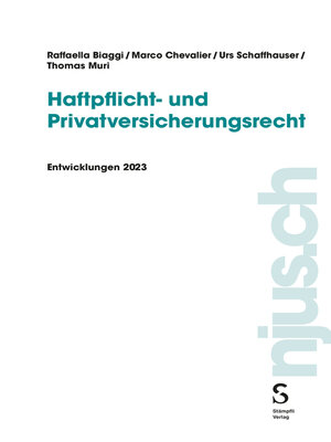 cover image of Haftpflicht- und Privatversicherungsrecht